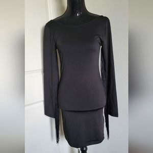 H&M Fringe Sleeve Dress